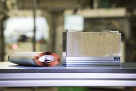 Prismatische PHEV-1-Zelle mit Aluminiumgehäuse (Hardcase) und Flachwickel. Hergestellt in der FPL am ZSW.