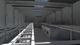 Visualisierung HyFaB Innenansicht. Bld: ZSW / ZG Architekten
