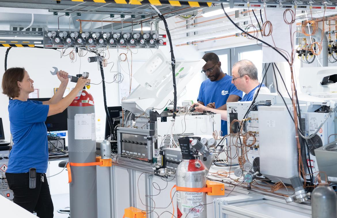 The Laboratory for Hydrogen Quality in Ulm has a state-of-the-art facility for the investigation of hydrogen quality.