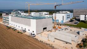 Der Neubau für die HyFaB von oben.