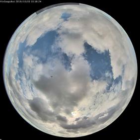 Aufnahme mit der Wolkenkamera. Copyright: ZSW