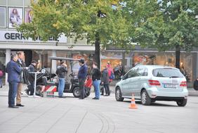 Von Straßenbahn bis Tesla: In Ulm drehte sich alles um Elektromobilität.