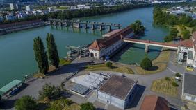 Die Power-to-Gas-Anlage von Energiedienst in Grenzach-Wyhlen produziert seit heute emissionsfreien Wasserstoff aus Ökostrom.  Quelle: Energiedienst