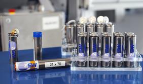Battery prototypes produced by ZSW in 21700 format with aqueous-coated nickel-rich cathodes.