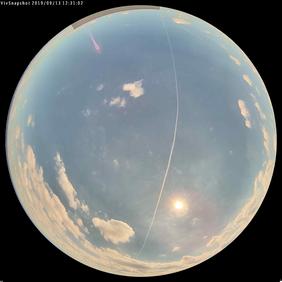 Aufnahme mit der Wolkenkamera. Copyright: ZSW